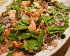 Salads - Salmon & Lychee Salad